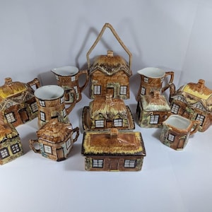 Precio vintage Kensington English Cottage Ware Pottery – Tetera, mantequera, tarro, taza – elige tu pieza