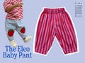 Barrel Leg Pant PDF Pattern for Baby: Easy Beginner Sewing Pattern for Fashion Mom and Toddler,DIY Kid Pants Infant to Preschool