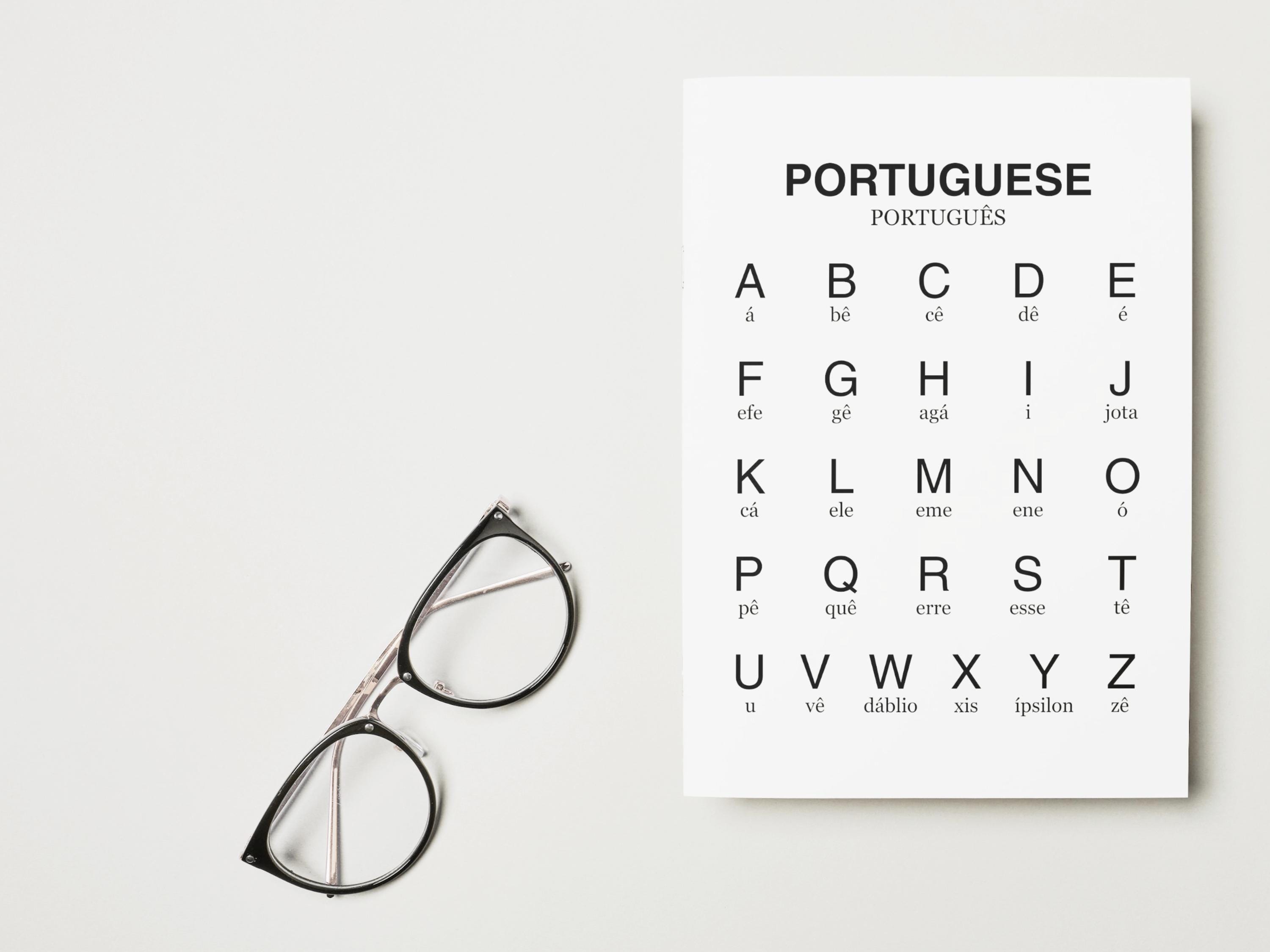 Brazilian Portuguese Alphabet Chart With Letter Names (digital Download ...
