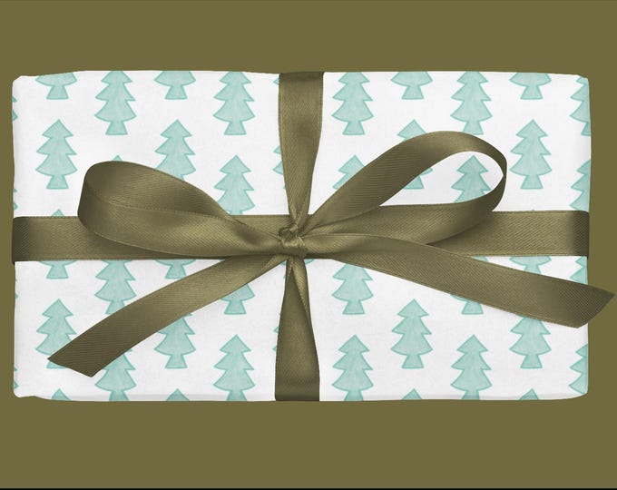 Hand-Sketched Tree Wrapping Paper: Eco-Friendly Gift Wrap