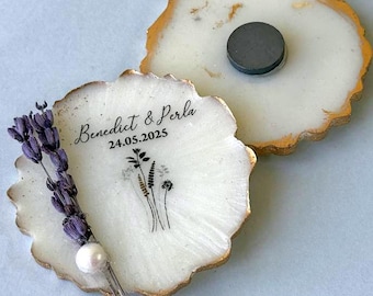 Imán para despedida de soltera, regalo para fiesta en el jardín, recuerdo personalizado para una fiesta de té, flores silvestres botánicas, lavanda personalizada, boda de primavera