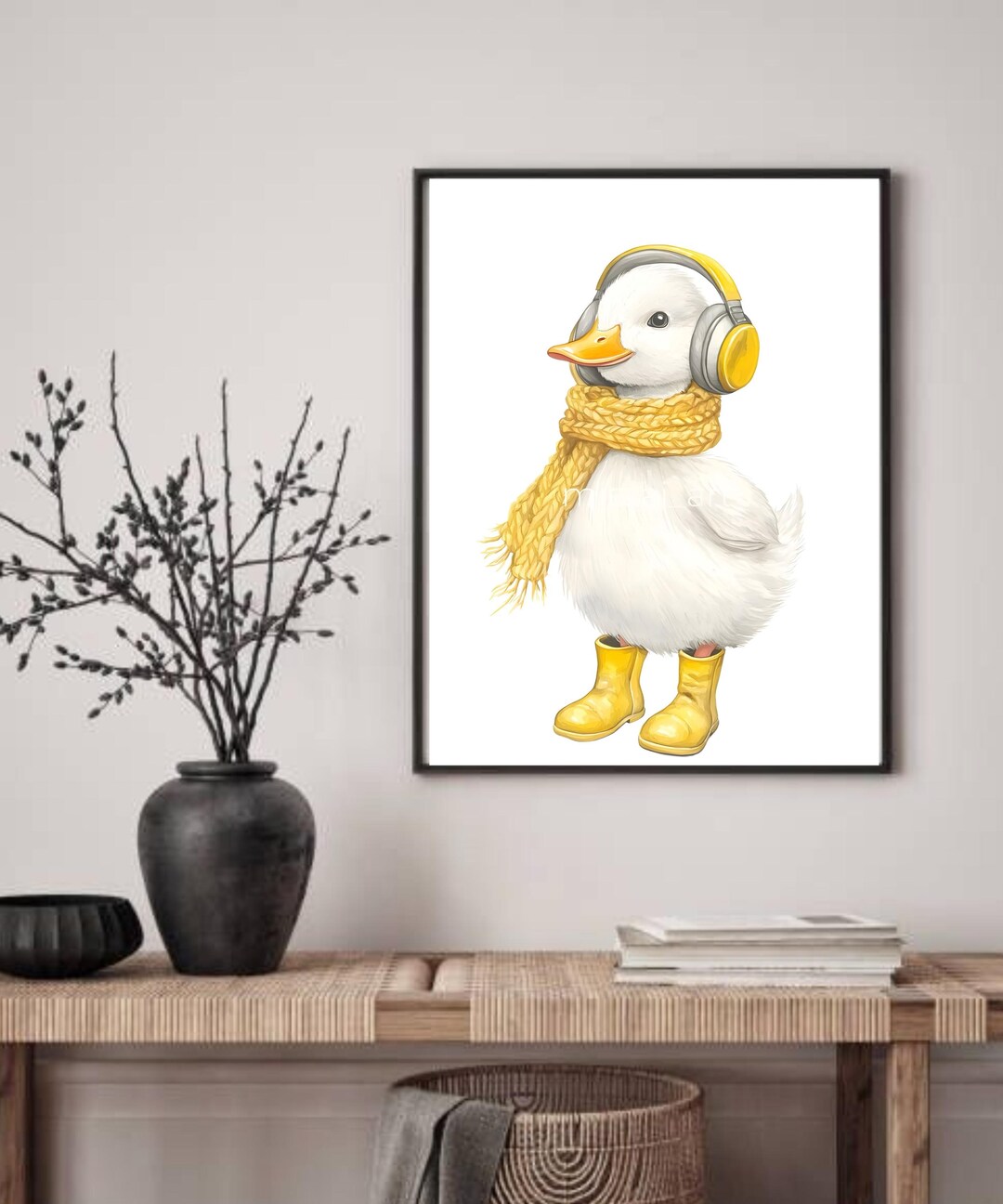 Cute Duck Wall Art Printable | Kids Room Decor - Etsy