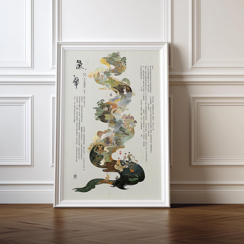 Asian Landscape Scrolls - Etsy