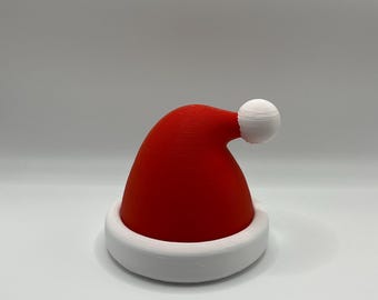 3Dプリントのサンタ帽子飾り