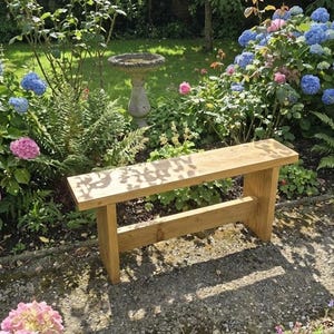 Rustieke tuinbank, handgemaakt