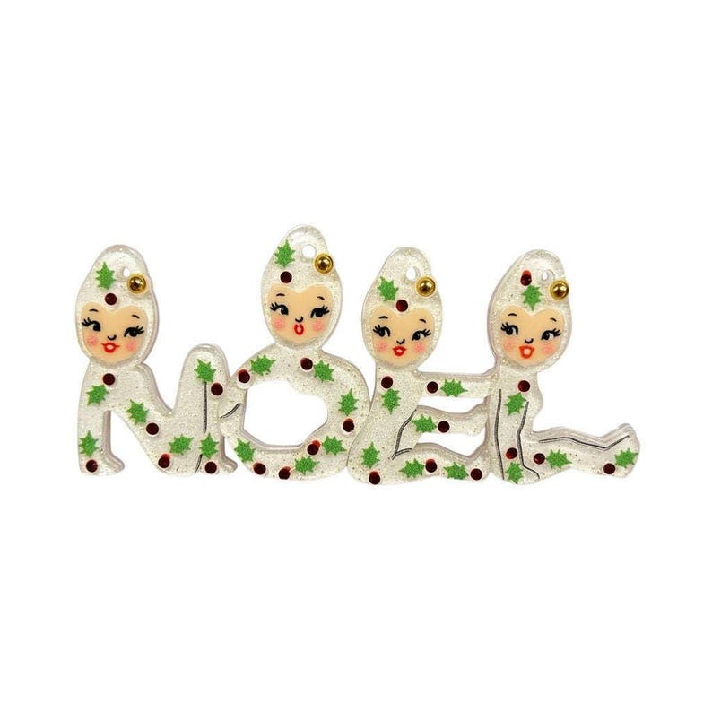 Playful Pixies NOEL Brooch by 50's Vintage Dame x Lipstick & Chrome image 1
