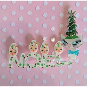 Playful Pixies NOEL Brooch by 50's Vintage Dame x Lipstick & Chrome image 4