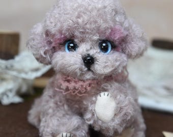 Färben Sie Ihren eigenen Pudel Plüsch: Individuell angefertigter realistischer Kuscheltier Begleiter, bewegliche Gelenke