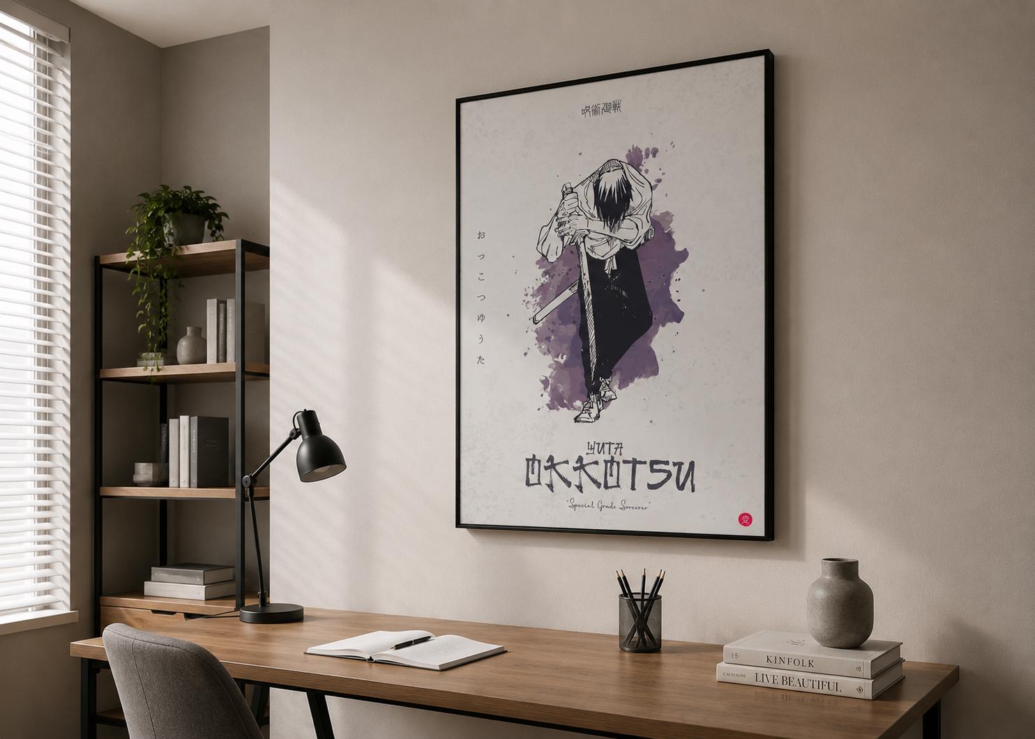 Yuta Okkotsu Poster Printable, Jujutsu Kaisen Wall Art, Manga