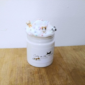 Cats In The Clouds fluffy slime pot