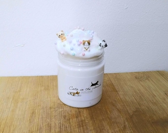 Cats In The Clouds fluffy slime pot