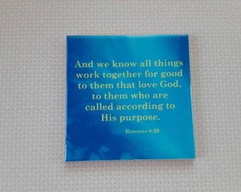 Koko Coaster Tile - Romains 8:28