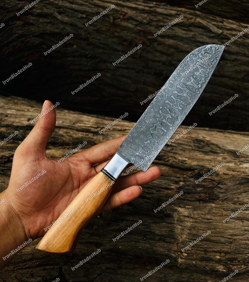 Exquisite Handcrafted Damascus Steel Chef Knife