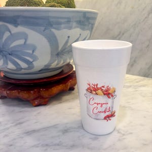 CUSTOM Crawfish Pot, Crawfish Boil | 20 oz Styrofoam Cups