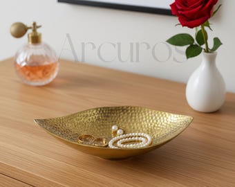 Handmade Moroccan Brass Soap Dish - Engraved Bathroom Decor