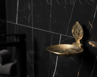 Handcrafted Solid Brass Soap Dish: Vintage Bathroom Accessory