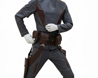 Disfraz de Cosplay de Star Wars, Bo Katan Kryze, Mandalorian, armadura con cinturón y funda para mujer