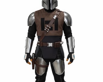 Armadura Din Djarin Beskar Disfraz de Cosplay de Star Wars Mandalorian Traje de Cazador de Recompensas
