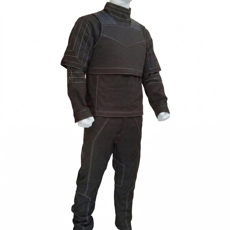 Mandalorian Din Djarin Fluganzug | Beskar Style Cosplay Unteranzug | Star Wars inspirierte Kopfgeldjäger Kostüm Basis Bild 1