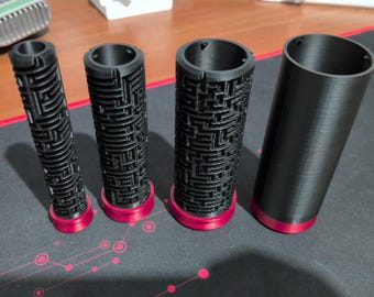 Russische cilinderpuzzel 3D-geprint | Brainteaser met 3 moeilijkheidsgraden | Handgemaakt logisch puzzelcadeau | Aanpasbaar bureauspeelgoed