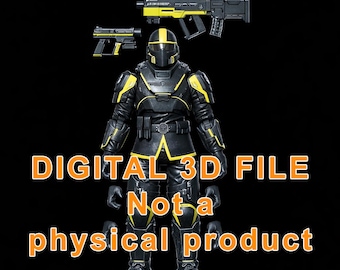 Hell Jumper Soldier Articulated Action Figure STL files for 3D printing