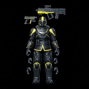 Hell Jumper Soldier Articulated Action Figure STL files for 3D printing image 5