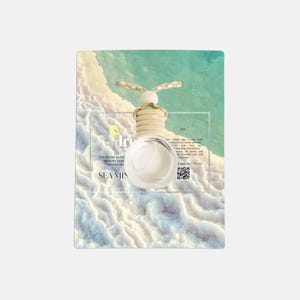 IREH Round Sea Minerals Diffuser – Coastal Car Freshener, Aromatherapy Glass Bottle