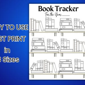 Printable Book Journal Bundle, Printable Book Tracker, Printable Reading Log, Book Reading Journal, Book Club Journal image 2