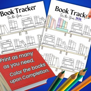 Printable Book Journal Bundle, Printable Book Tracker, Printable Reading Log, Book Reading Journal, Book Club Journal image 3