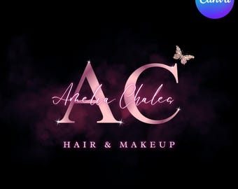 Hair Logo Designs Business Logo Beauty Hair Salon Logo Hairstylist Designer Hair Logo Beauty Salon Sign Logo Nail Tech Logo Hair Artist Lash