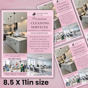 Cleaning Services Flyer, House Cleaning, Office Cleaning, Housekeeping, Cleaning Service Business, Canva Editable Template