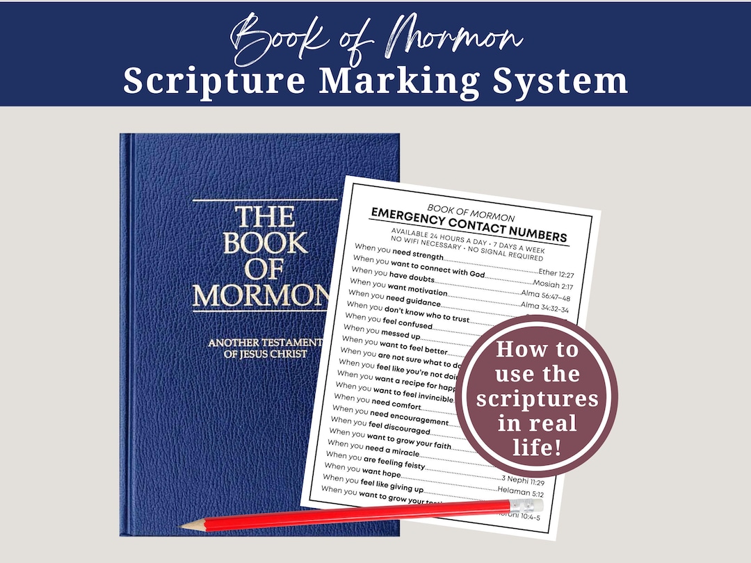 Book of Mormon Scripture Marking | LDS Printable | Scripture Study ...