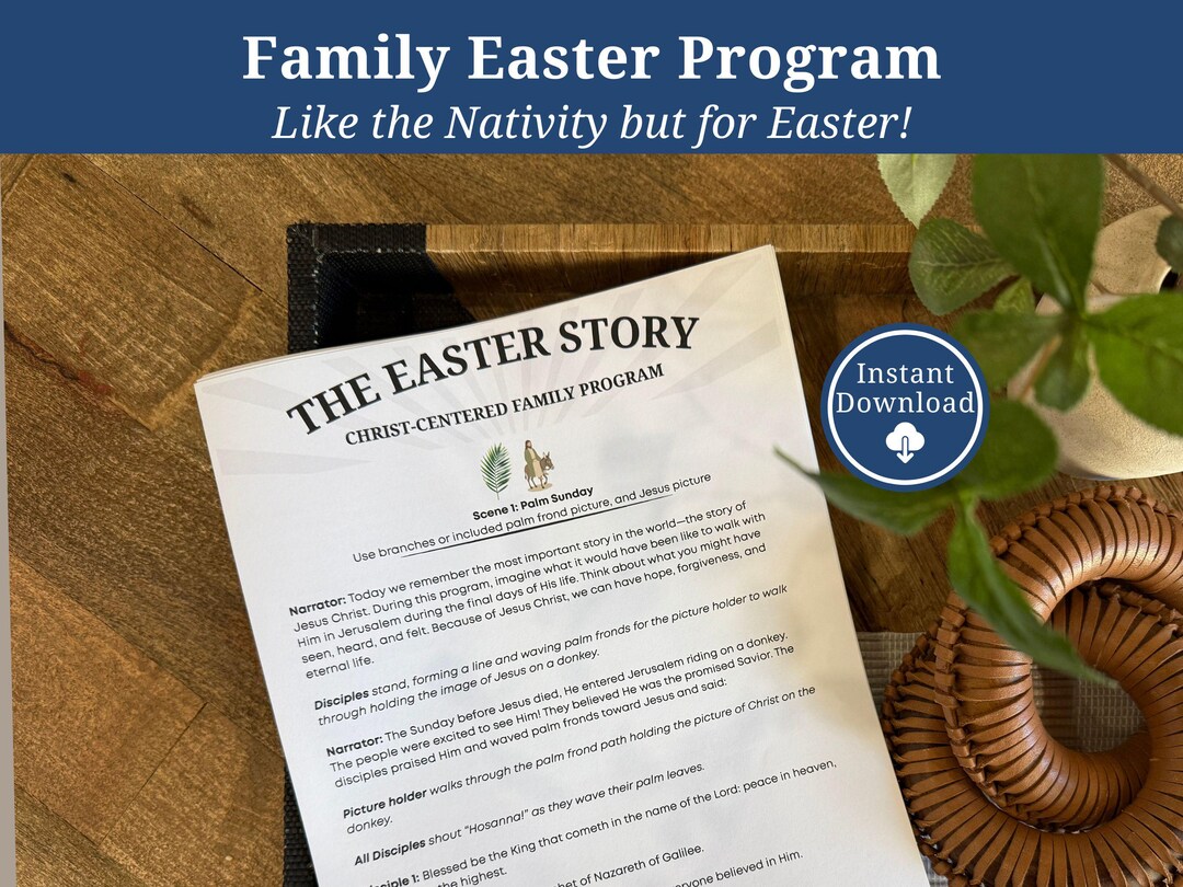 The Holy Week Script Holy Week Play Script | Easter Nativity Play | Christ-centered Easter ...