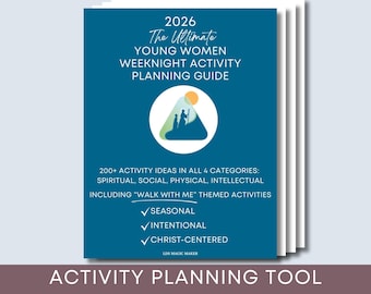 2026 LDS Young Women Activity Planning Bundle, Walk With Me Activity Ideas, Monthly YW Weeknight Activities, LDS Youth Planning Printable