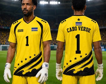 Custom Cabo Verde Football Jersey For Adult & Kid, Pet: Custom Name Number Soccer Shirt, Women Football Fan Gift, Crop top jersey, Family