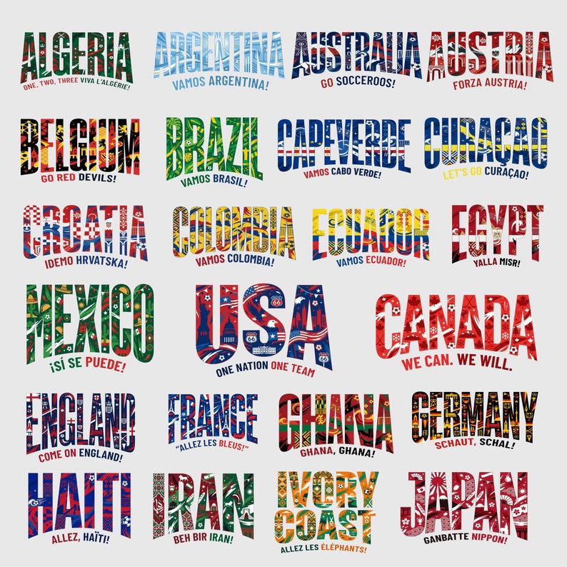 World Soccer Cup Countries PNG Bundle, National Soccer Teams PNG ...