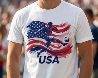World Soccer Cup USA Png, USA Soccer Graphic, American Football Artwork, USA Football Tshirt Png, Wc 2026 American Football Team Design