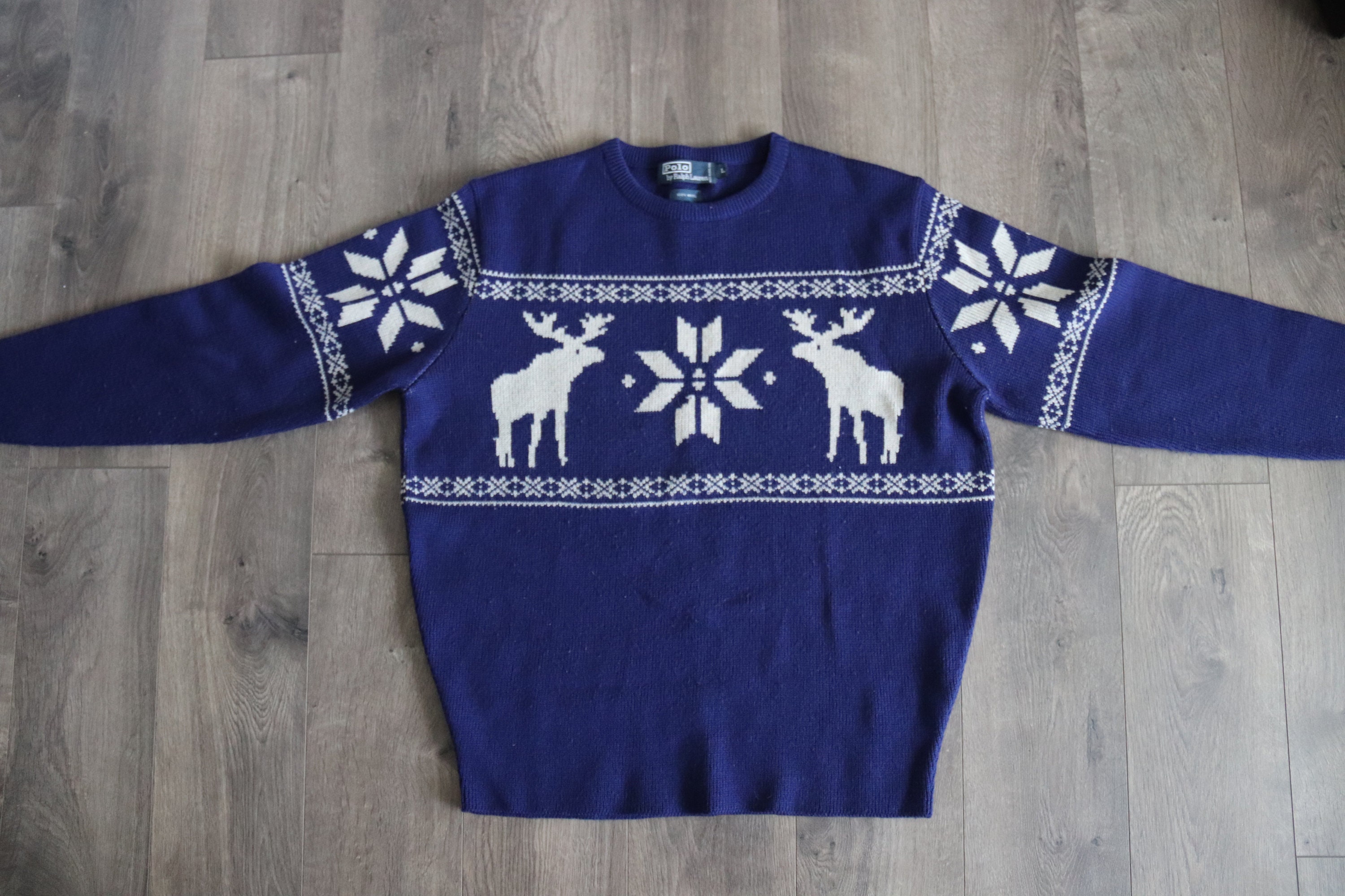 1980s Polo Ralph Lauren Sweater Moose 
