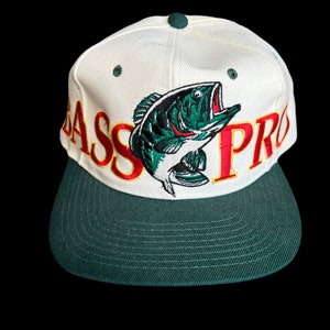 Bass Pro Shops Snap Back Hat Embroidered Logo Large Fish