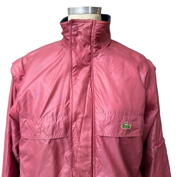 1980s Lacoste Club Tour Collection Mauve Jacket V… - image 2