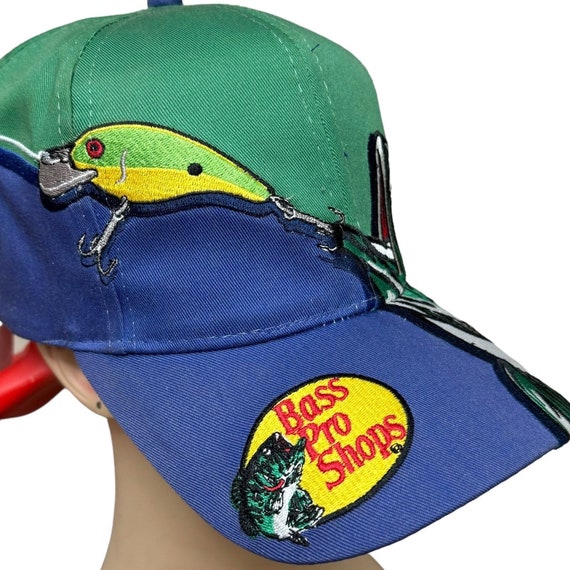 ラスト１点！　Bass Pro Shops ハット　刺繍 Vintage 1990s Bass Pro Shops White Snap Back Adjustable Hat