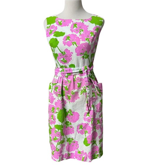 Malia Back Wrap Dress Hawaiian Floral Print Pocke… - image 1