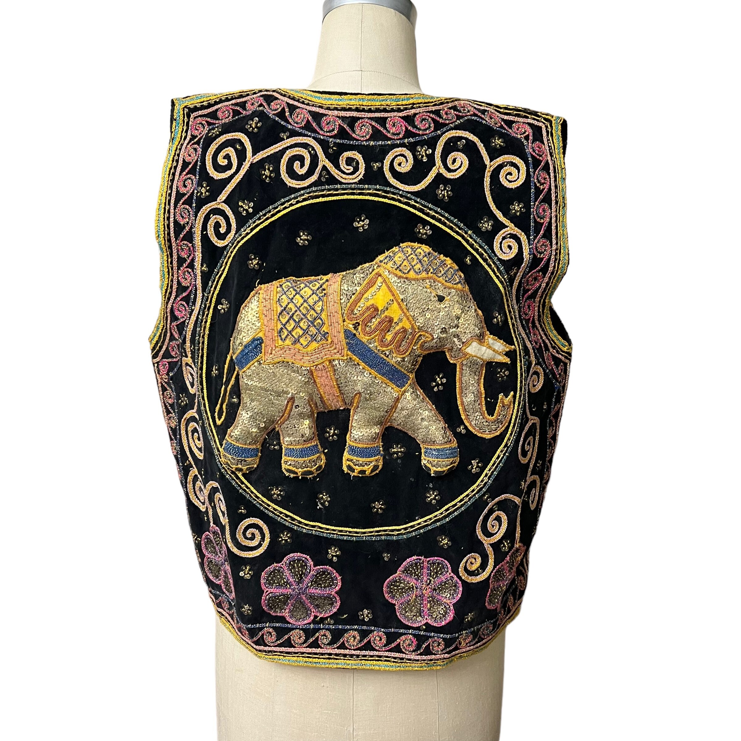 シラージ sillage GILET Embroidered Elephan Sillage GILET Embroidered Elephant
