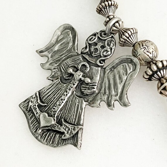 Marcie Pewter Angel Set Earrings Necklace Bracele… - image 6