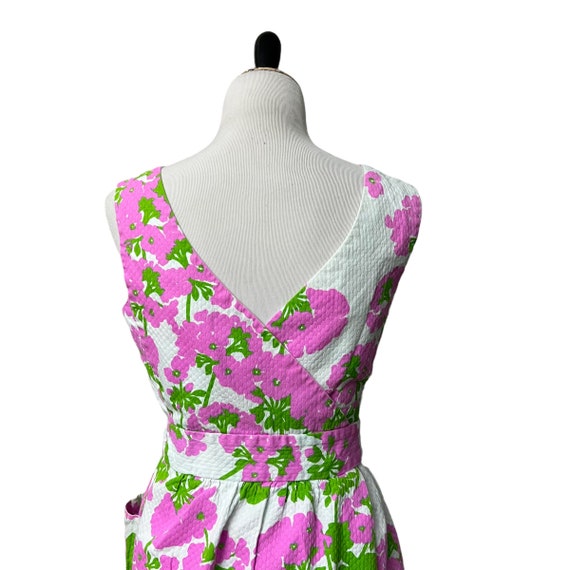 Malia Back Wrap Dress Hawaiian Floral Print Pocke… - image 6
