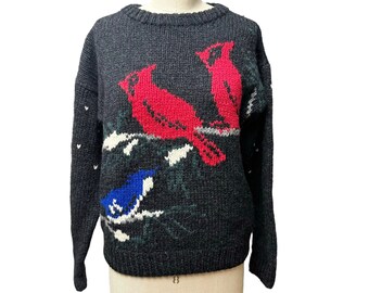 Woolrich Wool Cardinal Sweater Cottagecore Womens Vintage Medium