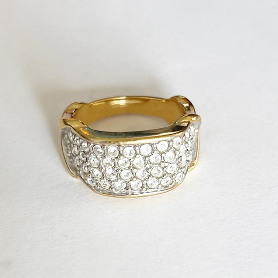 Elizabeth Taylor For Avon Rhinestone Band Ring 8 … - image 2