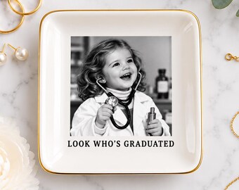 personalized Jewelry Dish Graduation Custom Trinket Tray Graduation Custom College Graduation Jewelry Tray Gift for Her