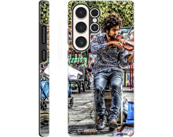 Jackson Square Musician Phone Case - New Orleans French Quarter Style - Durable Tough Case