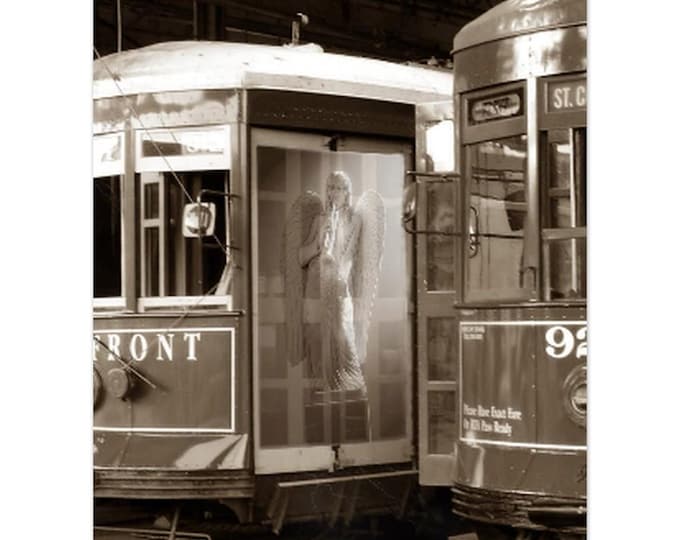 Jazz Angel Louie Prima in New Orleans street car